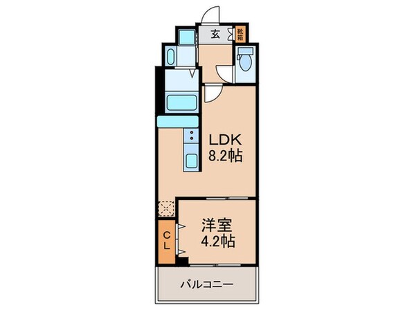 パルク　クレール博多の物件間取画像